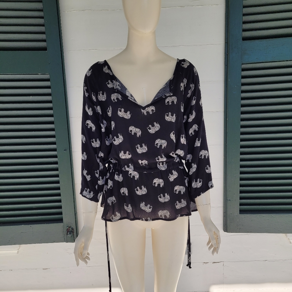 Elephant blouse from Modcloth
